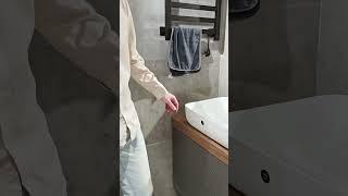 Зачем нужна Столешница из керамогранита под раковину?#ванная #дизайнинтерьера #ремонт #дизайнванной