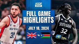 GREAT BRITAIN vs SOUTH SUDAN Full Game Highlights (Friendly International Games 2024)