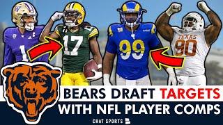 Top 5 Chicago Bears Draft Targets + Their NFL Player Comps