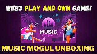 Music Mogul Web3 Music Play and Own Game on WAX Blockchain Unboxing + Tutorial