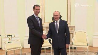 دیدار پوتین رهبر روسیه با اسد سوریه | خبرگزاری فرانسه