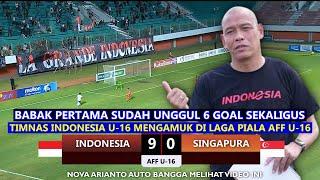  KUKUHKAN DIRI RAJA ASEAN ‼️ Timnas Indonesia MENGAMUK HANCURKAN Singapura di Laga Piala AFF U-16