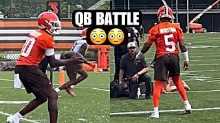 Tyler Huntley vs Jameis Winston BATTLE OUT 7on7 Drills  | Cleveland Browns OTA’s Day 2 Highlights
