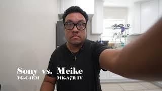 Sony VG-C4EM vs Meike MK-A7R IV Vertical Battery Grip Compared.