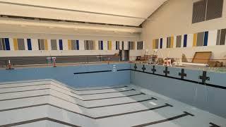 Andover Public Schools Aquatics Center being filled with water
