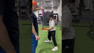 Have you ever done this drill? Batting cage with coach dad #mlb #baseball #baseballszn #sports