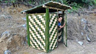 How to make a toilet from outdoor bamboo | Lý Thị Phương