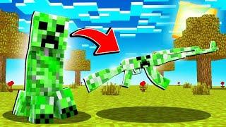 ماين كرافت بس اقدر احول الوحوش الى اسلحة !! ( سلاح الكريبر المتفجر !) - Minecraft Mobs Weapons