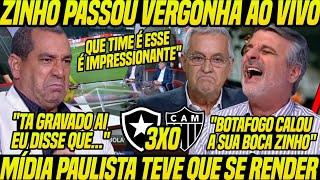 ATÉ os ANTIS se RENDERAM" ZINHO PASSA VERGONHA e PASCOAL RASGA ELOGIOS ao FOGÃO! "AMASSOU e GOLEOU"