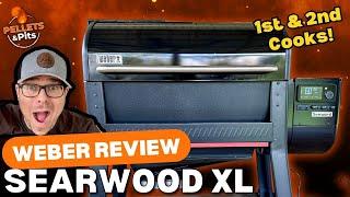 ALL NEW Weber Searwood XL 600 - REVIEW and 1st/2nd Cooks!