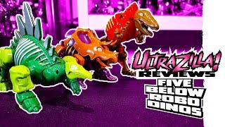 FIVE BELOW ROBO DINOS (DINOZAURS???) | Review 2384