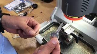 How to trace and cut sc1 or kw1 house key with mini condor m4 jaw