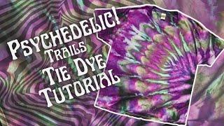 Psychedelic Trails Tie Dye Tutorial DIY / Ice dye