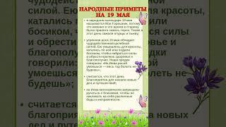 19 МАЯ - НАРОДНЫЕ ПРИМЕТЫ #shorts #эзотерика #приметы