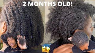 TAKING OUT 2 MONTH OLD CORNROWS | MY 4C HAIR GREW | PROPER TAKEDOWN