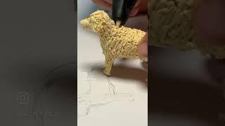 Making a dog with a 3D pen? (Deluxe Pups) #3d #3dpen #3dpenart #3dprinting #satisfying #howto #dog