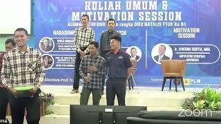 Kuliah Umum & Motivation Session Alumni Gathering dalam rangka Dies Natalis FTUB ke-61