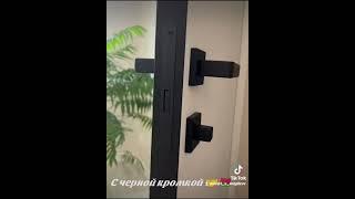 Изготовление дверей с чёрной кромкой изготовление нестандартных размеров, установка.#межкомнатные