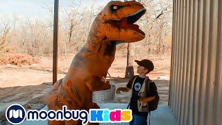 Golden Easter Egg Hunt! Dinosaur Surprise | T-Rex Ranch Adventures | Kids Songs | Moonbug Kids
