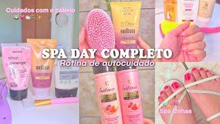 SPA DAY ROTINA DE AUTOCUIDADO cuidados com o cabelo, unhas, skincare, depilação