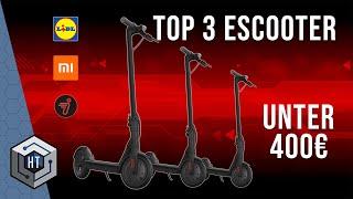 Günstige E-Scooter unter 400 Euro im Test   Das taugen billige EScooter! (TOP 3 E-Roller 2022)