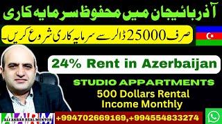 Invest in Tourist Rental Studio Apartments in Baku Azerbaijan, Monthly income in rental properties