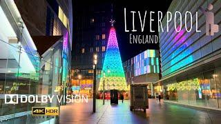 England Liverpool UK | Walking Tour 4K HDR