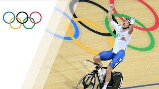 Italy's Viviani wins gold in Men's Omnium Track Cycling Race