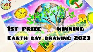 Earth Day Drawing/Earth Day Poster Drawing/World Earth Day Drawing/Environment Day Drawing