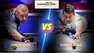 JAYSON SHAW VS  CHANG YU LUNG | 2024 EUROPEAN OPEN #billiards #nineball #9ballpool #highlights