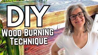 Wood Burning Techniques for Furniture Upcycling / A Beginner's Tutorial