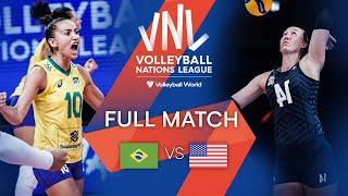  BRA vs.  USA - Final | Women’s Full Match | VNL 2021