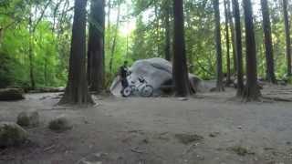 Mountain Biking on Fromme near Lynn Valley