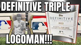 WE HIT A TRIPLE LOGOMAN!!! | 2023 Topps Definitive Box Break