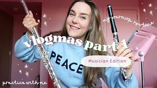 My flute & piccolo warmup routine 🪈 | katieflute vlogmas 2024 part 1