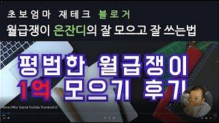 월급쟁이 은잔디  20대  1억 모으기 후기