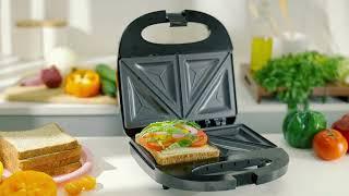 Geepas 750W 2 Slice Sandwich Maker GSM6002