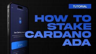 How to stake Cardano ADA | Cardano Staking