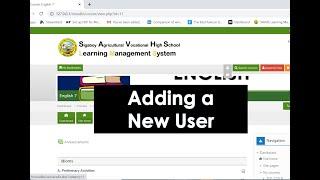 Adding a New User in LMS (Tutorial)