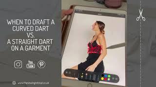 When To Draft A Curved Dart vs. A Straight Dart On A Garment | Pattern Cutting Tutorials