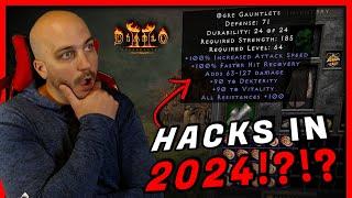 The Most GODLY Gear, Playing My Godly 1.09 Hacked Bowa in 2024 - Diablo 2 Resurrected