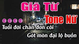 Giã Từ Karaoke Tone Nữ Karaoke Lâm Beat - Beat Mới