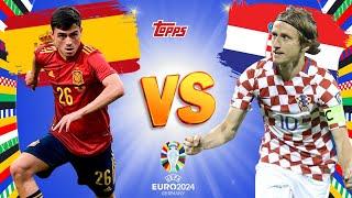 SPANIEN vs KROATIEN  EURO 2024 Sticker Orakel #3 Topps UEFA EURO 2024