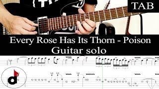 EVERY ROSE HAS ITS THORN - Poison: SOLO guitar cover + TAB