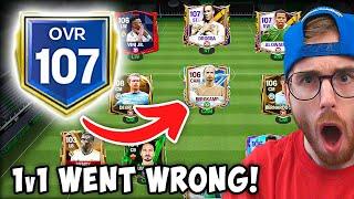 1v1-ing FAN with 107 OVR Team Went WRONG - but for WHO?! | EA FC MOBILE