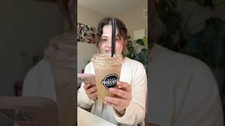 ORDERING A DUBAI CHOCOLATE LATTE (trying new coffee) #youtubeshorts #shorts #coffee