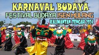 TAMPILAN MEMUKAU PARA PESERTA KARNAVAL BUDAYA || FESTIVAL BUDAYA ISEN MULANG 2024 || PALANGKARAYA