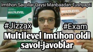 Multilevel Imtihon Oldi Savol Javoblar •|• 20.01.2024. #exam #imtihon #course #english #cefr