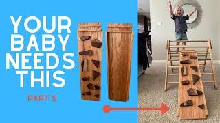 How To Make A Pikler Triangle | Climbing Ramp & Slide For Kids