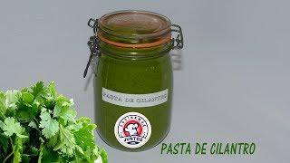 pasta  de cilantro para cocinar todo tipo de comidas